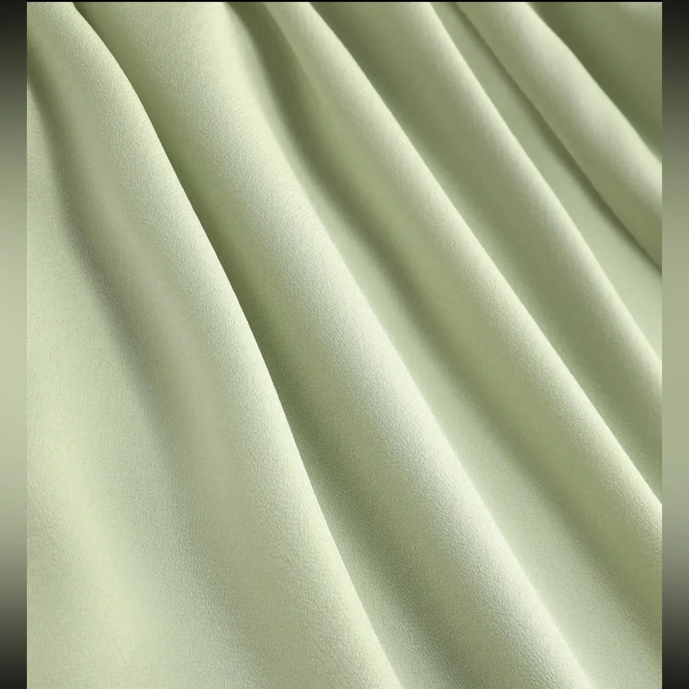 NWT Mint Satin Halter Jumpsuit - Picture 3 of 5